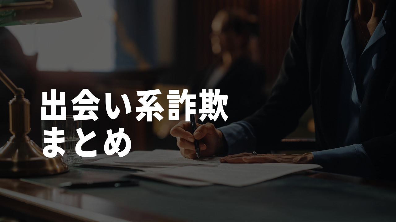 出会い系詐欺 まとめ